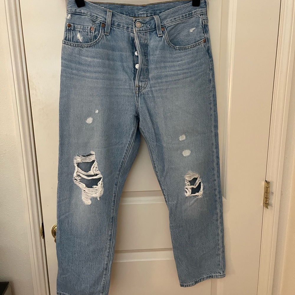 Levi’s 501 Distressed Jeans